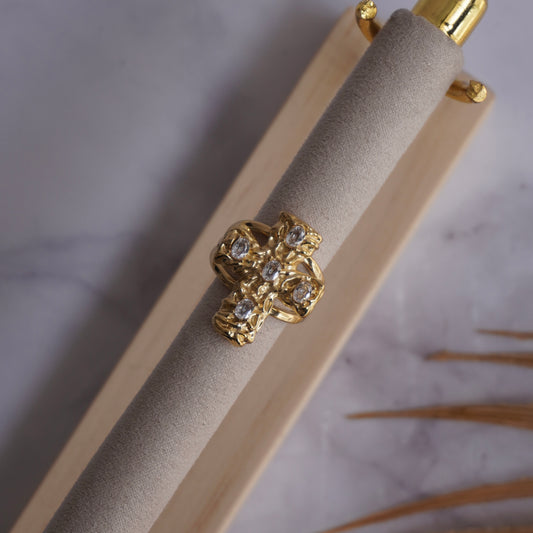 Anello Maxi Cross Vintage