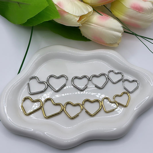 Hearts earrings set