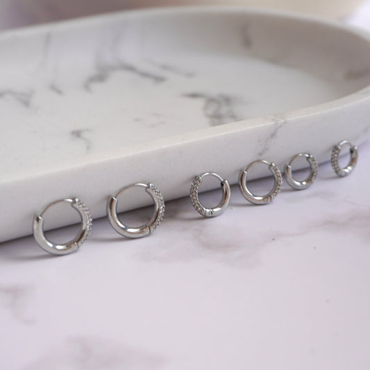Set orecchini Circle Shine