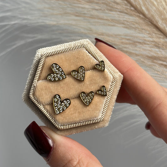Sweet Heart Earrings Set
