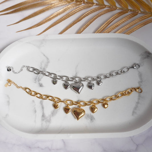 Bracciale Catena Hearts