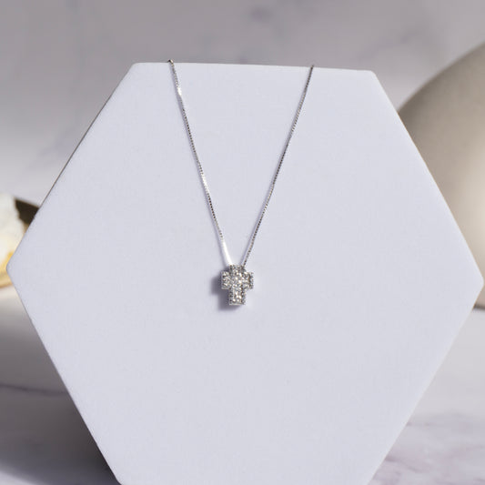 Collana Croce Lucente Small