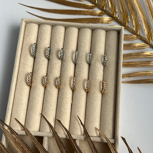 Set Orecchini Circle Diamond
