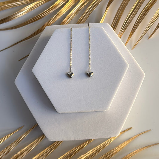 Orecchini Saliscendi Heart Classic