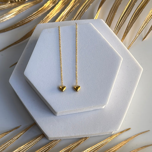 Orecchini Saliscendi Heart Classic