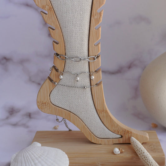 Cavigliera Tris Pearl