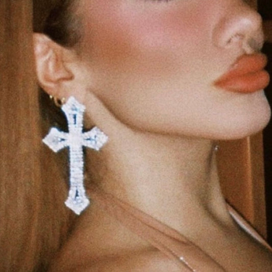 Orecchini Big Cross Luxury