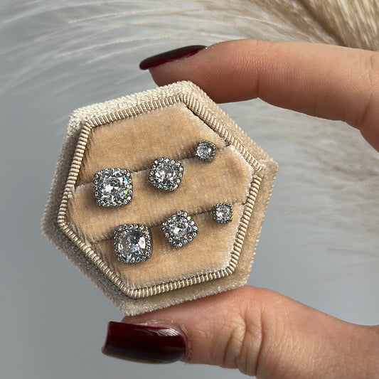 Diamond Earrings Set