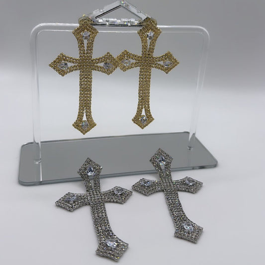 Orecchini Big Cross Luxury